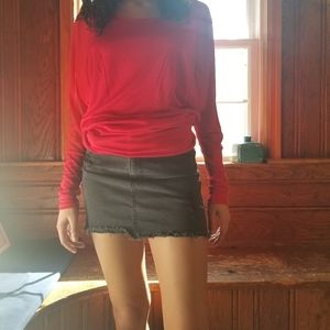 Arden B Red cross Blouse